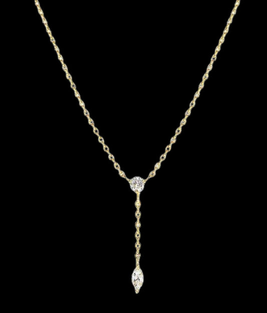 DIAMOND DROP NECKLACE