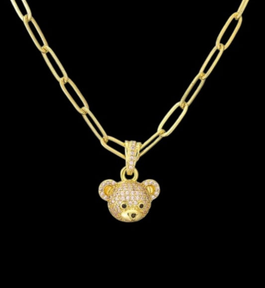 Bear necklace chain